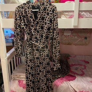 Chain midi high low dress.
